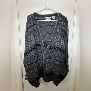 Men’s 5XL Piccadilly Gray Patterned Sweater Vest